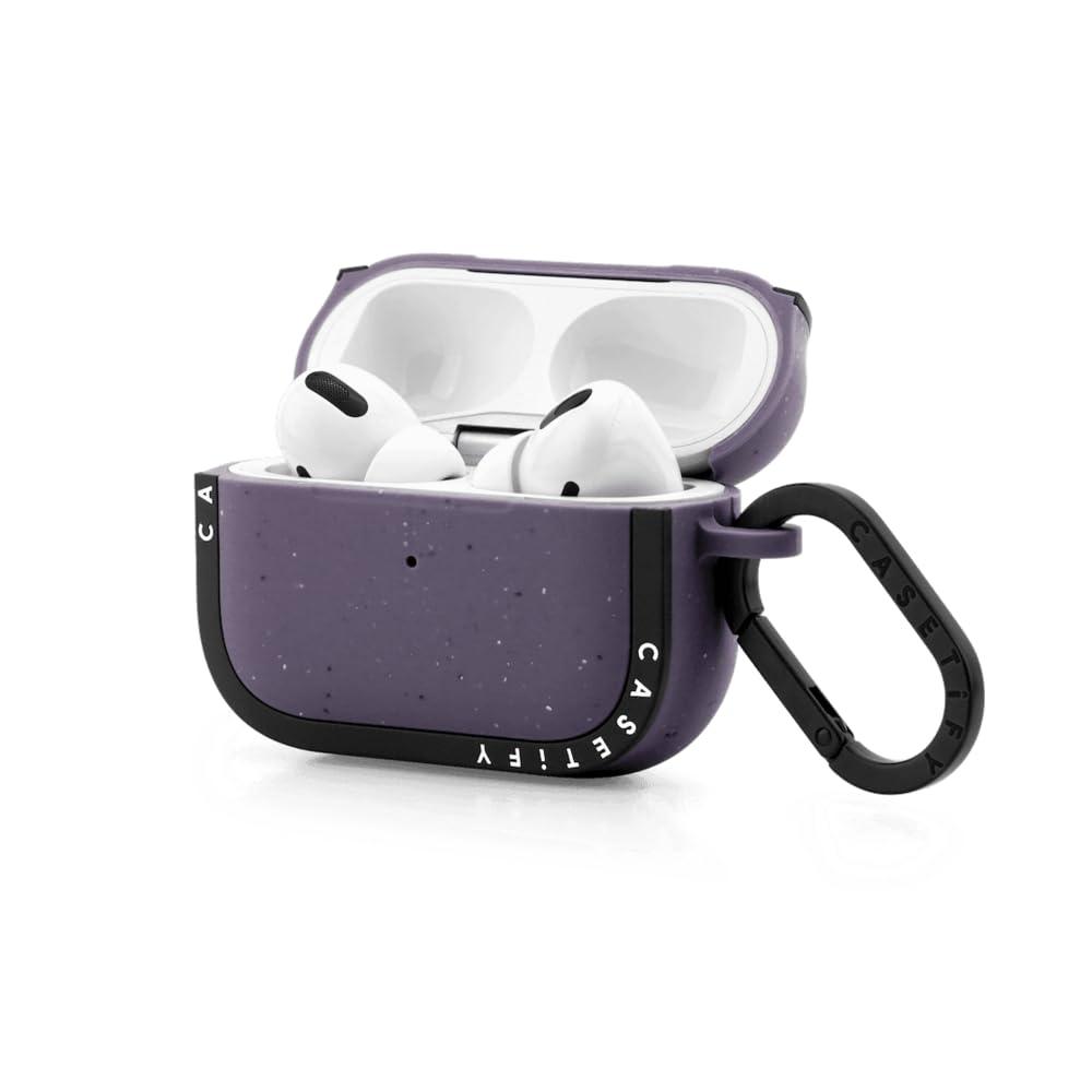 CASETiFY CASETiFY Bounce Airpods Pro (1st/2nd Gen) Case with Ring - Spring Botanicals - Matte Deep Purple