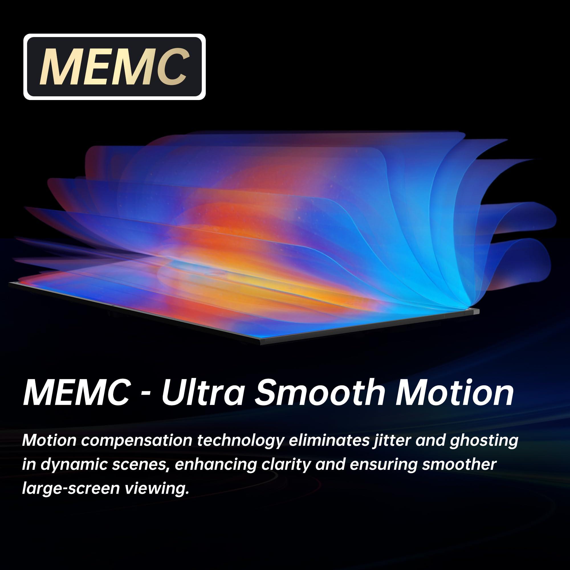 Horion Horion 65-inch Smart TV (65P6D,2025) - 4K UHD LED TV P6D Series with WebOS 22, Ultra Slim Television with Mega Contrast, HDR10, MEMC, Dolby Atmos - Streaming Live TV, Bluetooth, Hdmi, WiFi