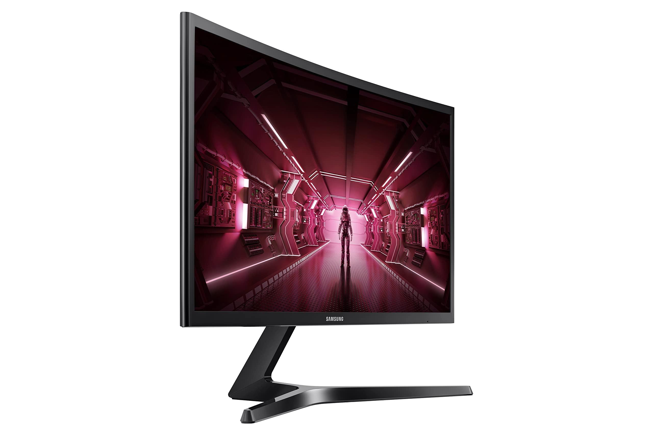SAMSUNG SAMSUNG 24-Inch CRG5 144Hz Curved Gaming Monitor (LC24RG50FQNXZA) Computer Monitor, 1920 x 1080p Resolution, 4ms Response, FreeSync, Game Mode, HDMI