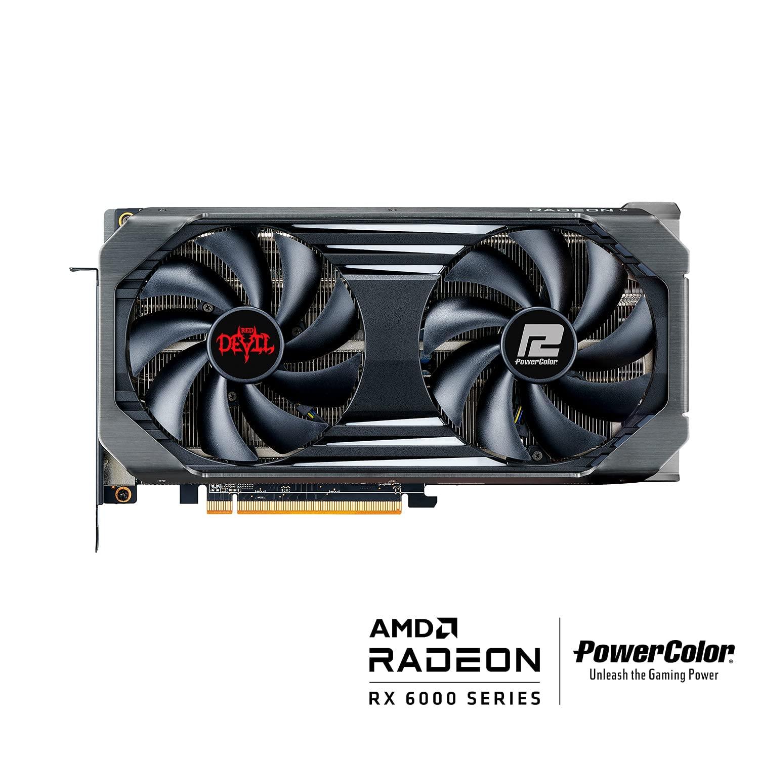 PowerColor PowerColor Red Devil AMD Radeon RX 6600 XT Gaming Graphics Card with 8GB GDDR6 Memory, Powered by AMD RDNA 2, HDMI 2.1 (Renewed)