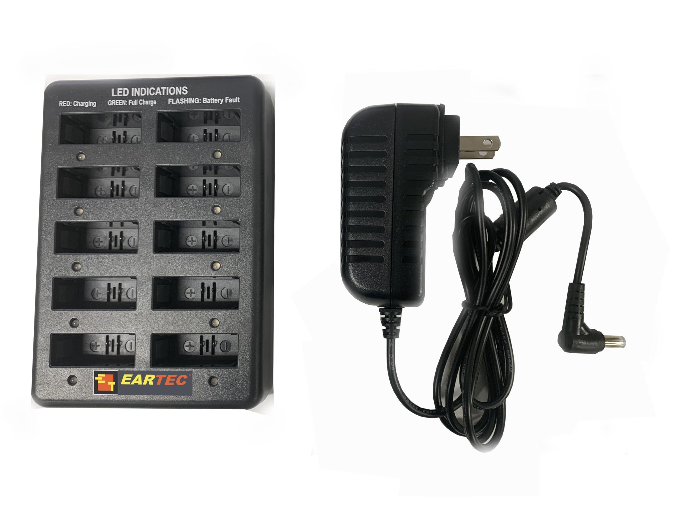 EARTEC EARTEC UL4S Ultralite-HD 4-Person Full Duplex Wireless Intercom Headset Communication System, Single Ear Headsets, Up to 1000ft Range, U.S. Company
