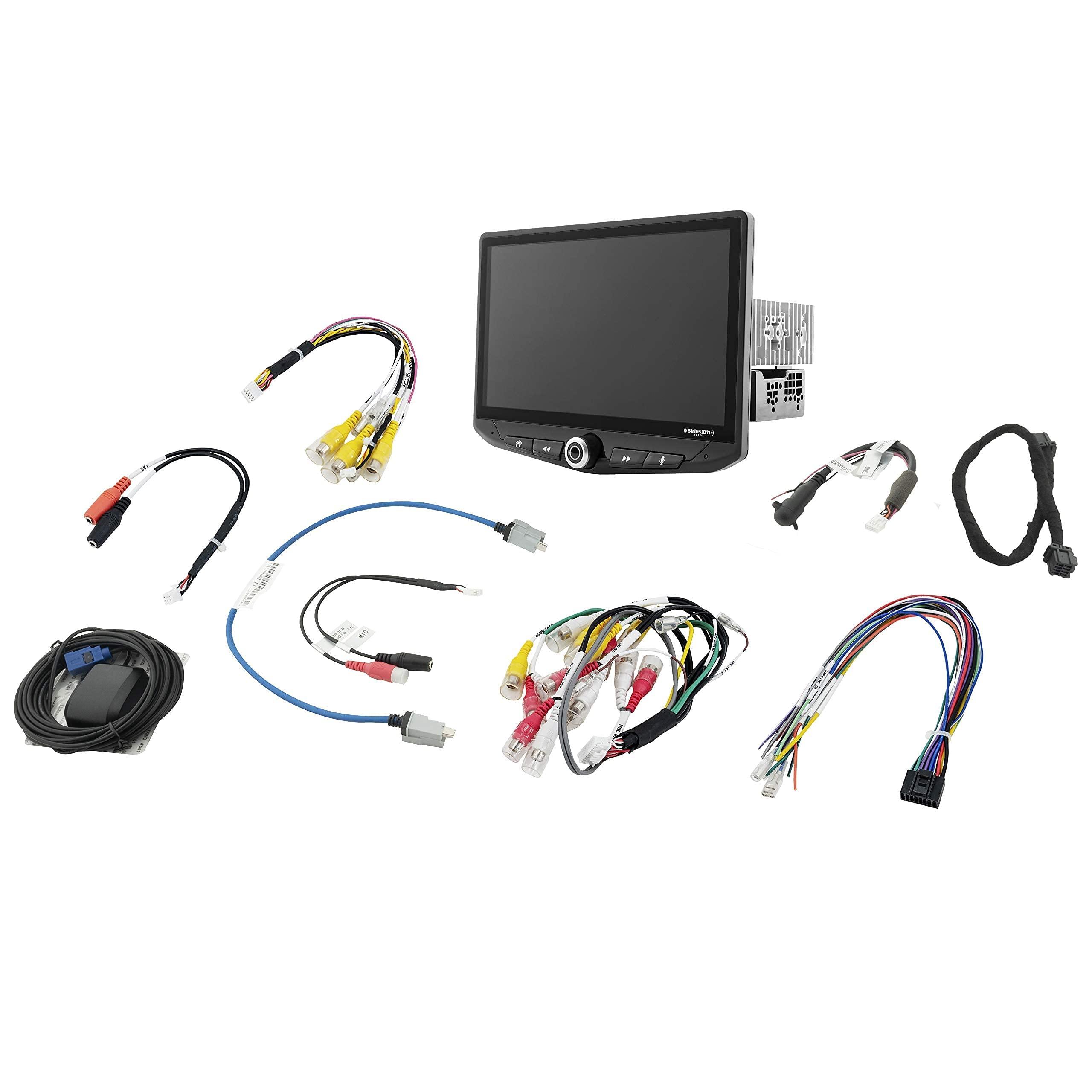 STINGER Stinger HEIGH10 10 Multimedia Car Stereo 1024 x 600 HD Display. Apple Car Play, Android Auto, SiriusXM Ready, Bluetooth, TOSLINK Audio Output & HDMI Rear Input, Single/Double DIN Mounting