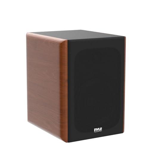 Pyle Pyle 6.5" Home Wooden Bookshelf Speakers, 240W Max Power, 1" Silk Dome Tweeter and Aluminum Voice Coils, Pair, Gold Plated 5 Way Binding Post, Rubber Surrounds, Beautiful Wood Grain Finish