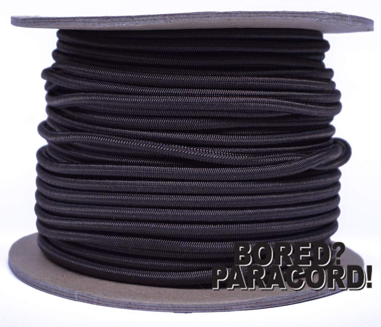 BORED? PARACORD! Acid Brown 1/8\" Shock Cord 100 Foot Spool - Marine Grade Shock / Bungee / Stretch Cord 1/8 inch