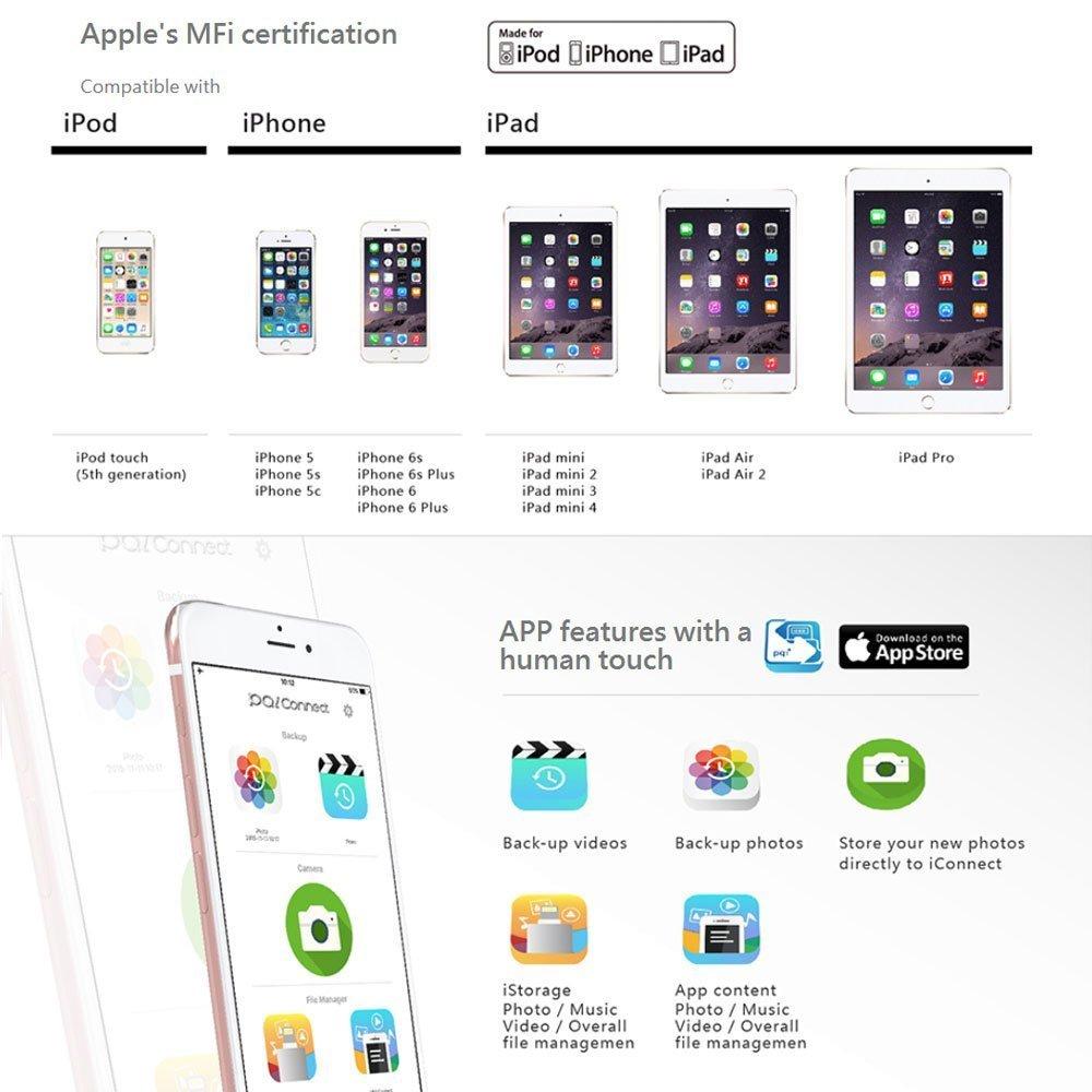 PQI PQI iFlash Drive USB 3.0 32Gb Space Grey (iConnect Mini)