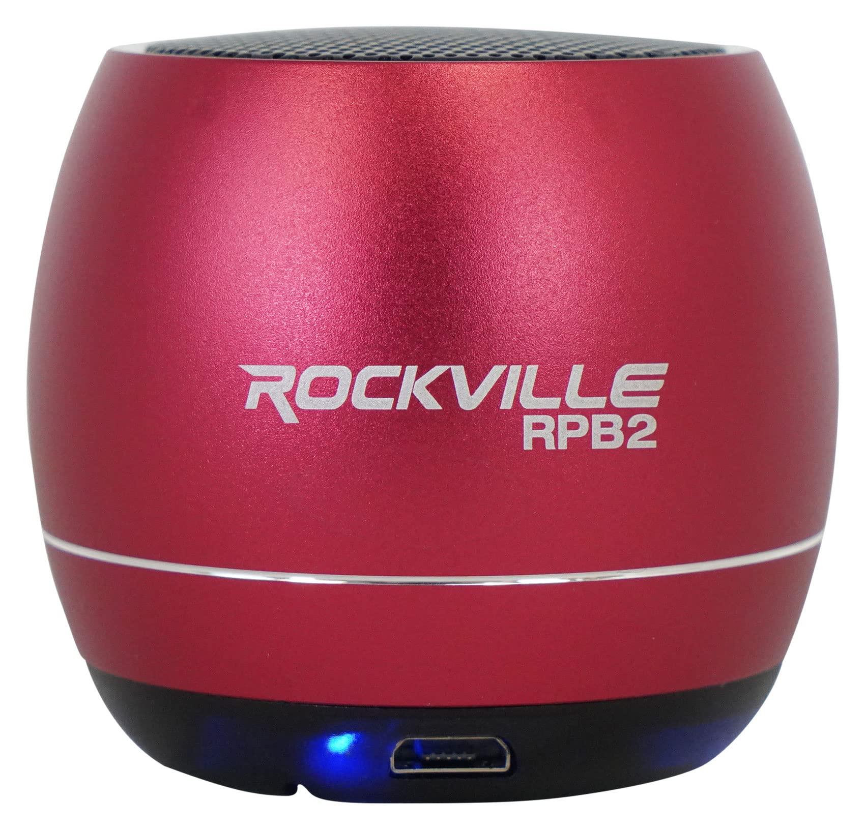 Rockville Rockville RPB2-RED Handheld Portable Bluetooth Speaker Great Sound+Wireless Link