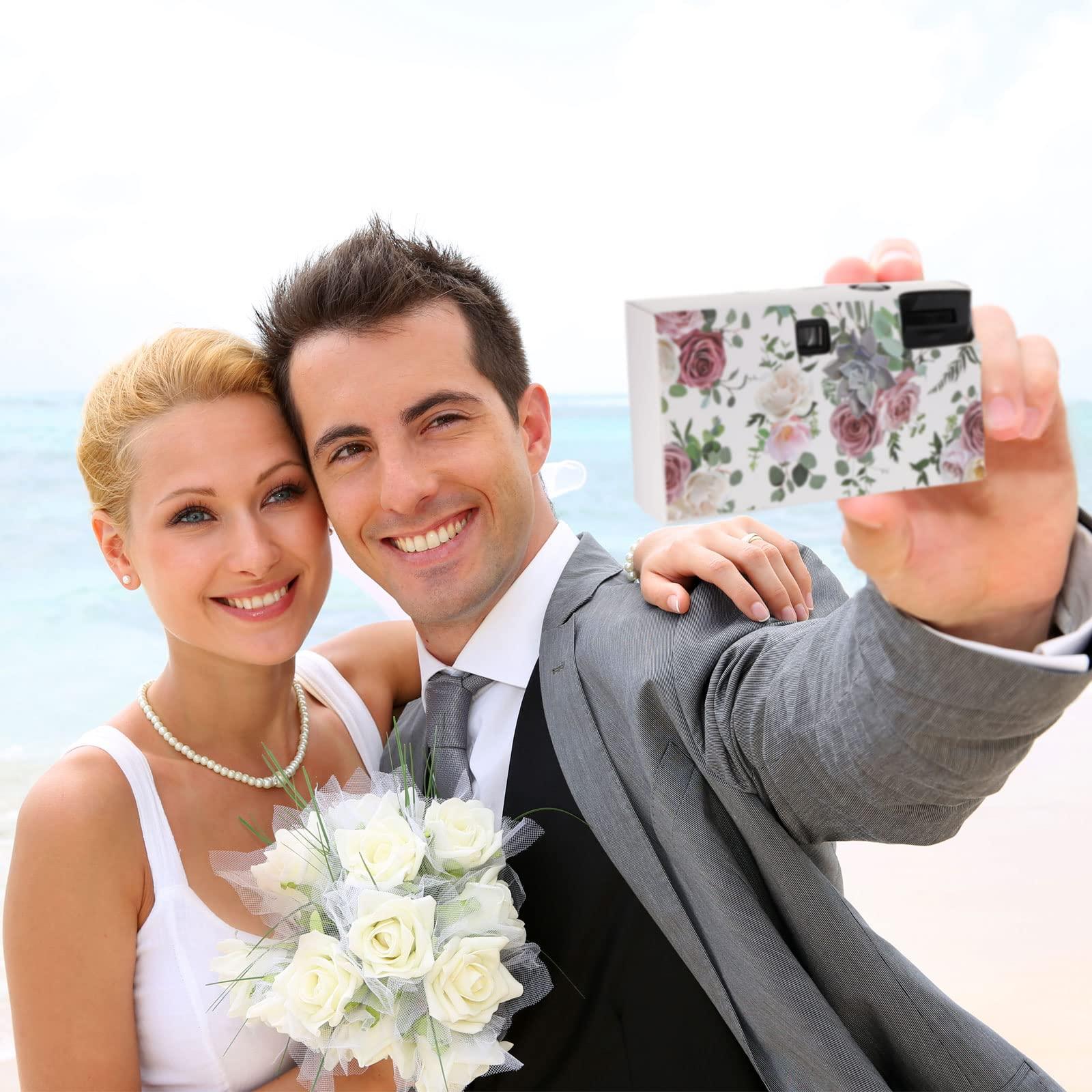 Zhengmy 10 Pack Disposable Camera for Wedding Bulk, 34mm Single Use Camera Bulk with Flash Disposable Cameras One Time Camera for Gathering Wedding Travel