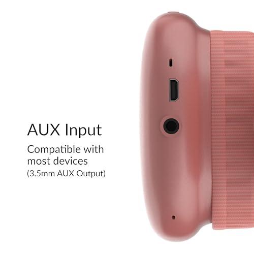 Supersonic IQ Sound IQ-170BT High Performance Wireless Bluetooth Headphones with 10m Range, FM Radio, Hands-Free Mic, Swivel Design, Soft Earpads, 3.5mm AUX Output Compatible with PC and Phones (Rose Gold)