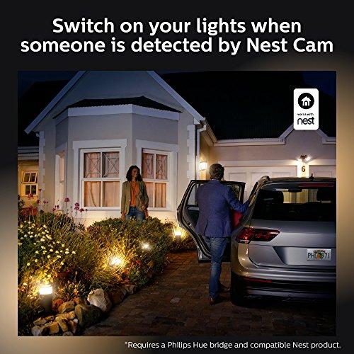 Philips Hue Philips Hue White Outdoor PAR38 13W Smart Bulbs Hub Required, 2 White PAR38 LED Smart Bulbs, Works with Alexa, Apple HomeKit and Google