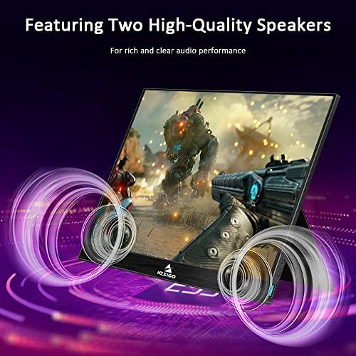 NexiGo NexiGo 144Hz 17.3 Inch Portable Gaming Monitor, FreeSync, G-SYNC Compatible, FHD IPS Computer Display, Eye Care Screen with HDMI/Type C for Laptop PC/MAC/Surface/PS4/PS5/Xbox/Switch, with Smart Cover