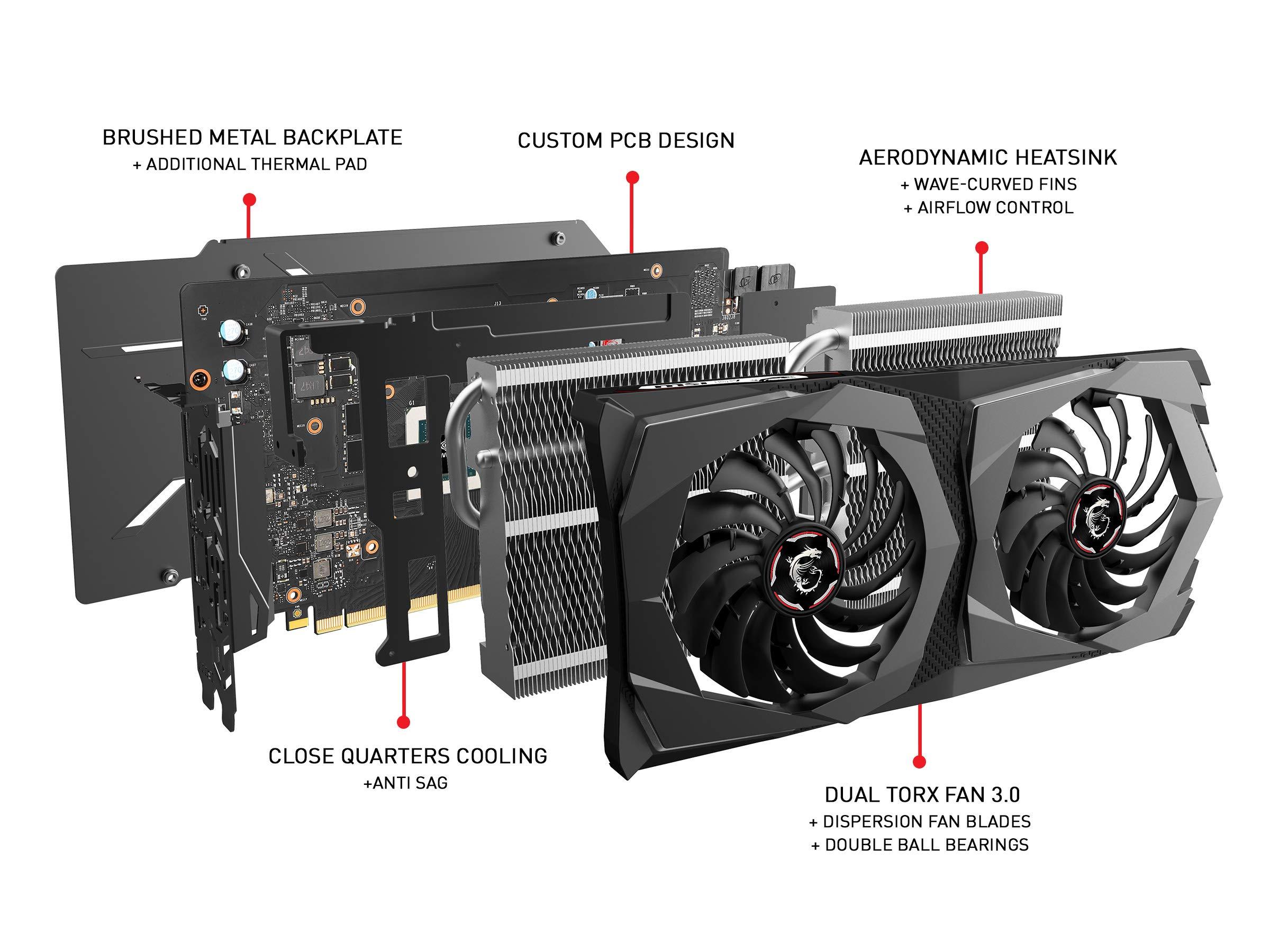 MSI MSI GAMING GeForce RTX 2070 8GB GDRR6 256-bit HDMI/DP/USB Ray Tracing Turing Architecture HDCP Graphics Card (RTX 2070 GAMING Z 8G)