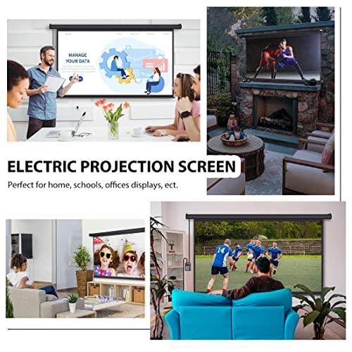 VIVOHOME VIVOHOME 100 Inch Electric Motorized Projector Screen with Remote, 16:9 8K 4K Ultra HD Widescreen for Movie Home Theater Cinema Office Video Game