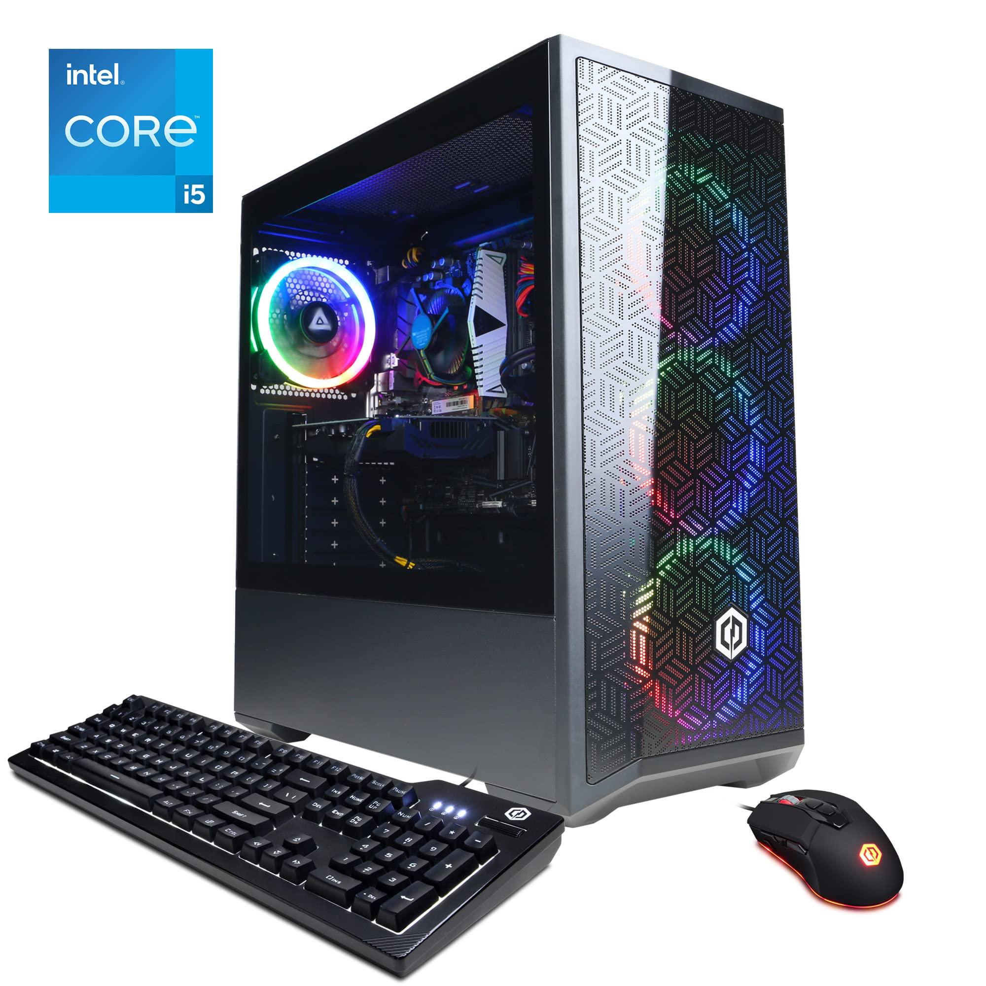 CyberpowerPC CYBERPOWERPC Gamer Xtreme VR Gaming PC, Intel Core i5-11400F 2.6GHz, 8GB DDR4, GeForce RTX 2060 6GB, 500GB NVMe SSD, WiFi Ready & Win 11 Home (GXiVR8060A11)
