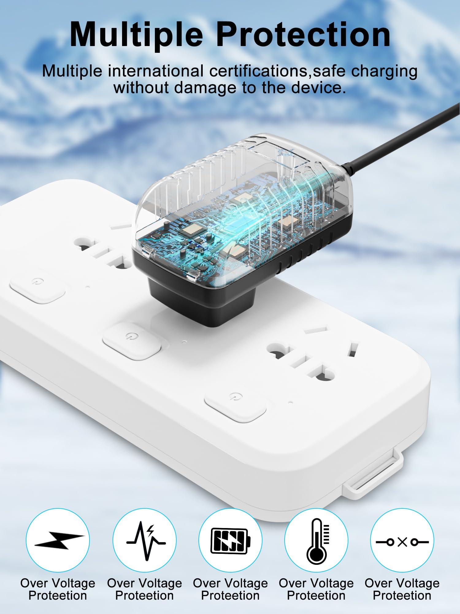 XWNV XWNV AC Adapter Charger Compatible with Foscam R4 Two Way Audio WDR Wireless 4.0 MP Ultra HD