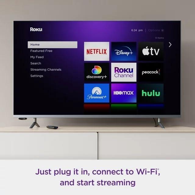 ROKU Roku Express (New) HD Streaming Device, with High-Speed HDMI Cable and Simple Remote (no TV Controls), Guided Setup, and Fast Wi-Fi, with MTC HDMI Cable and USB Extension Cord