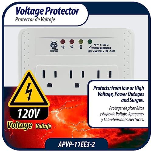 AP APPLI PARTS Appli Parts APVP-11EE3-2 120 V Voltage Surge Protector 50/60 Hz, 12 A, 140 joules for up to 3 Small Appliances