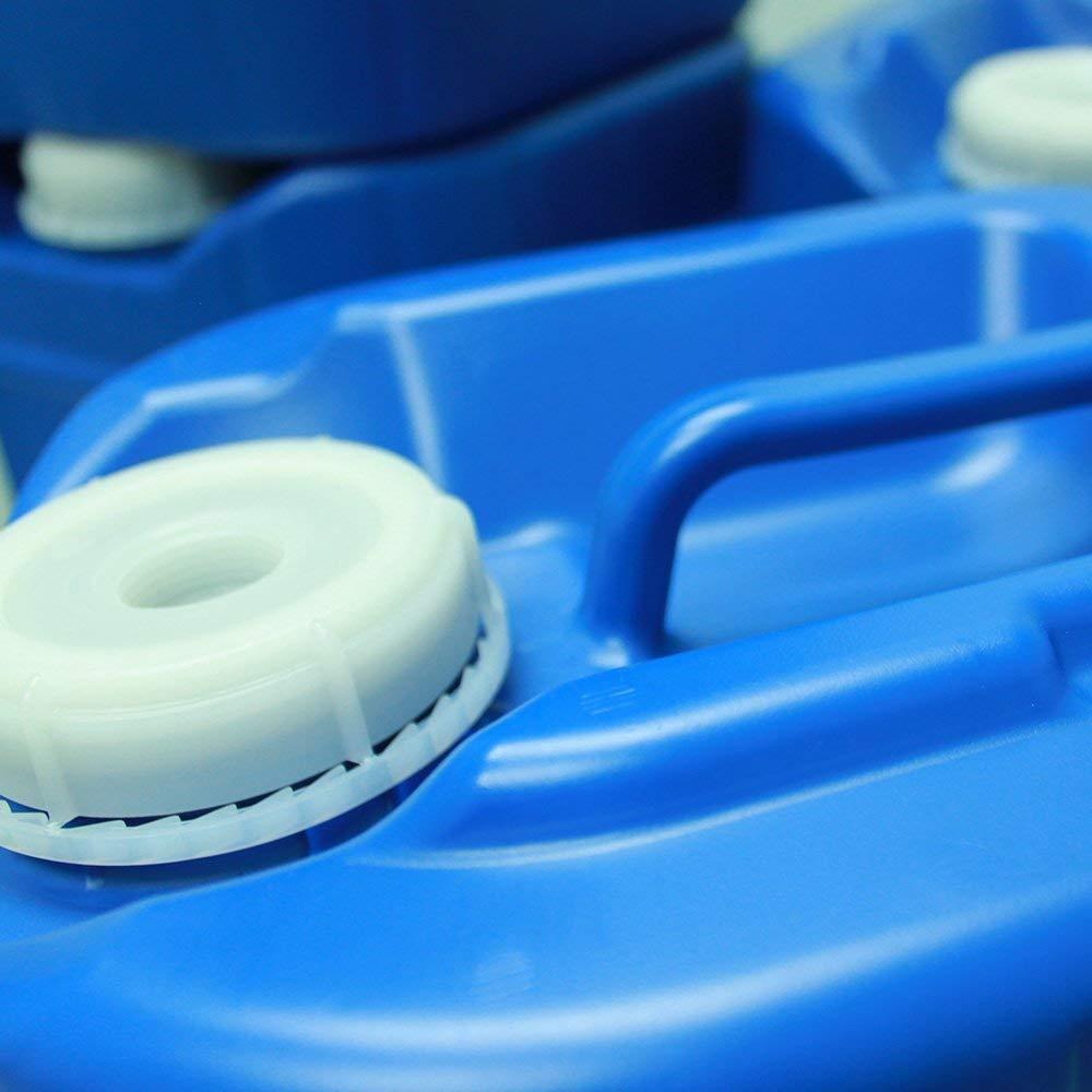 Legacy Premium Emergency Water Storage 5 Gallon Water Tank - BPA-Free, Food Grade, Portable, Stackable, Easy Fill - Survival Supply Water Container (6 Tanks (30 Gallons))