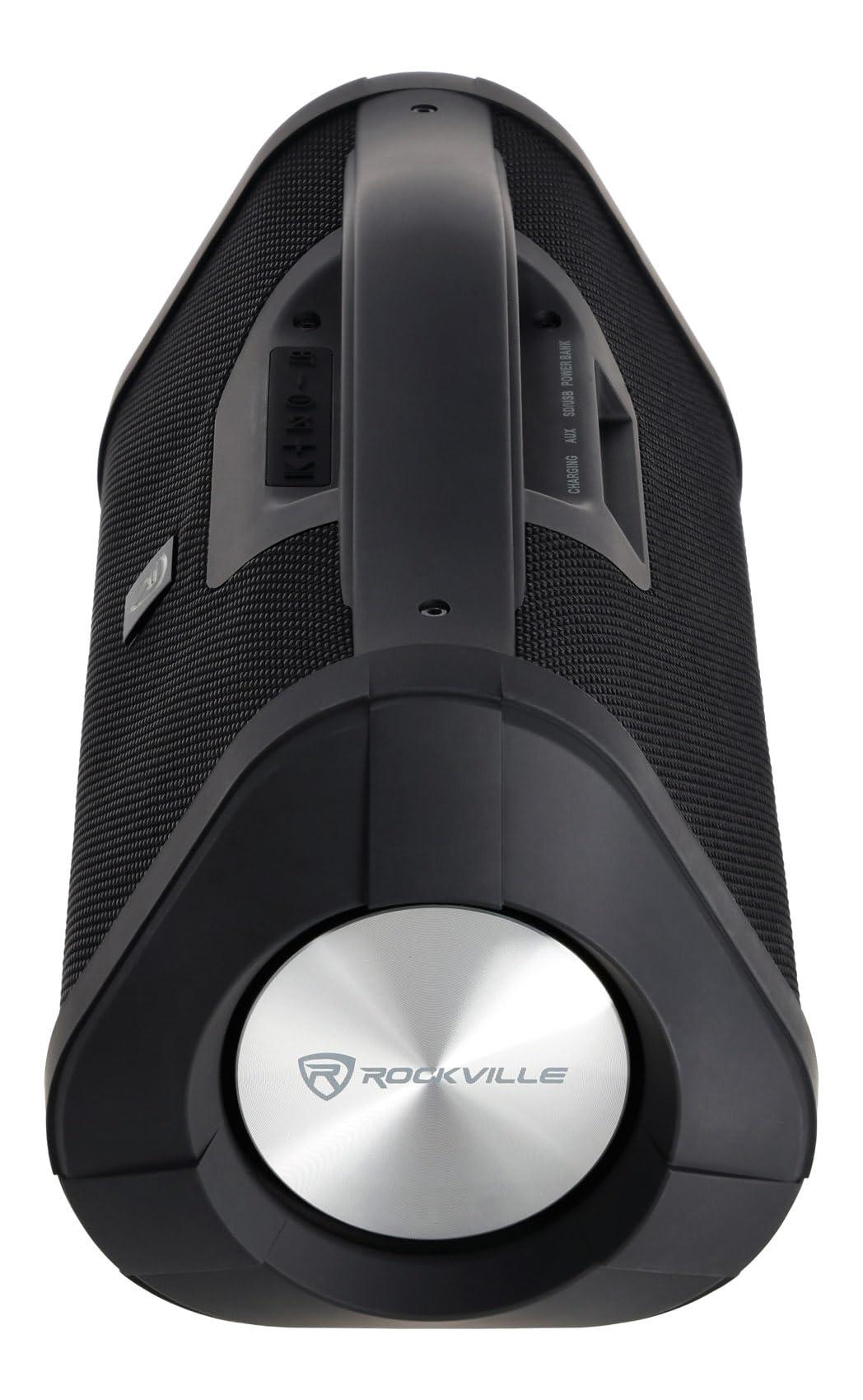 Rockville Rockville RPB-XL Black 30W RMS Bluetooth Speaker Boombox, Deep Bass, USB/SD/Aux Playback, TWS Linking, Long Battery Life, for Parties and Outdoor Adventures