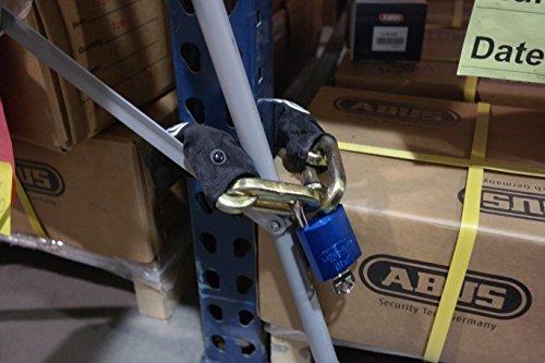 ABUS ABUS 83AL/45-300 S2 Schlage Rekeyable Padlock Aluminum Body Zero-Bitted, 1" Shackle, Blue