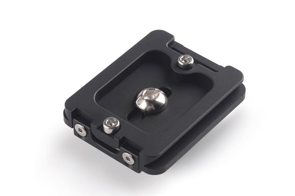 SUNWAYFOTO SUNWAYFOTO DP-50R 50mm QR Plate w Retractable Lip, Compatible with Cameras, Black