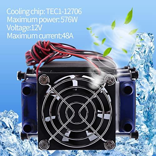 Hyuduo Peltier Refrigeration, Mini Air Conditioner,DC 12V 576W 8-Chip TEC1-12706 DIY Thermoelectric Cooler Air Cooling Device, Computer Heatsinks