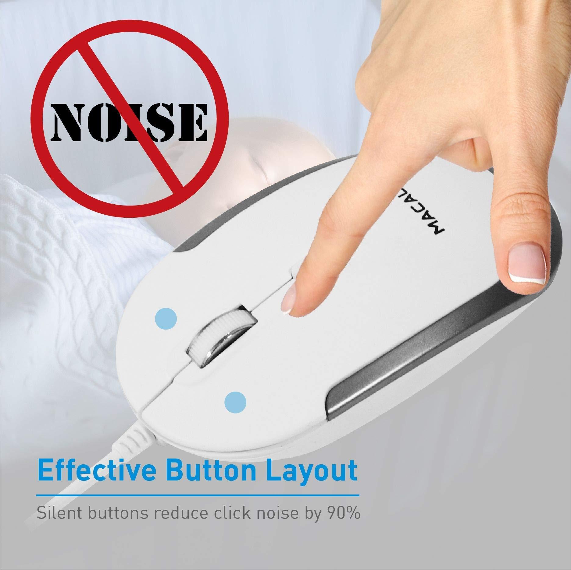 Macally Macally USB C Mini Keyboard and a USB C Wired Mouse, Excellent Accessories for New MacBook Products