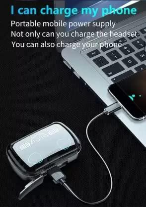 Generic Bhawani Collection TWS M10 BT 5.1 Wireless Bluetooth Headphones Earphones mic High Bass Earbuds Bluetooth Headset (Black, True Wireless)