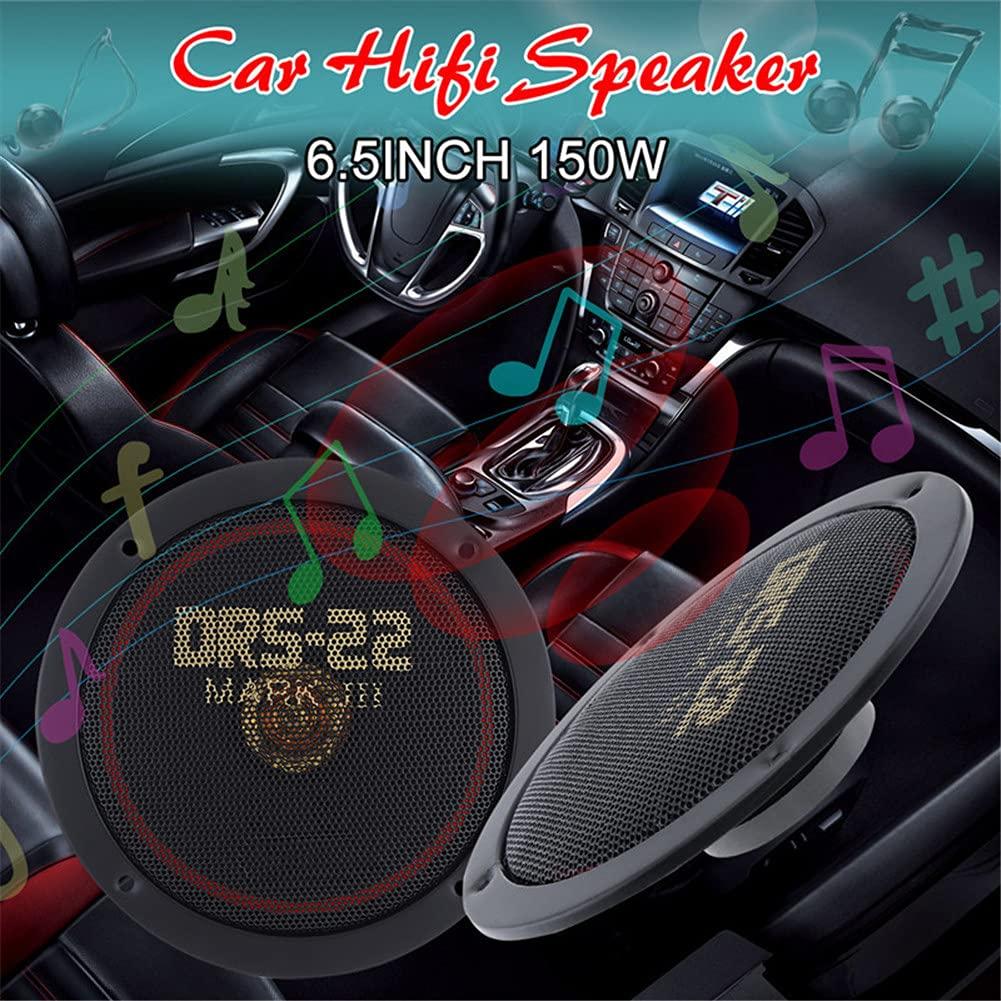 Zcargel 2pcs Car Audio Speaker 6.5 Inch 150w Car Coaxial Speaker Sound Quality Lossless Car Music Stereo Speaker High Frequency Car Stereo Speaker Thin High-power Car Front And Rear Door Speakers Tweeter