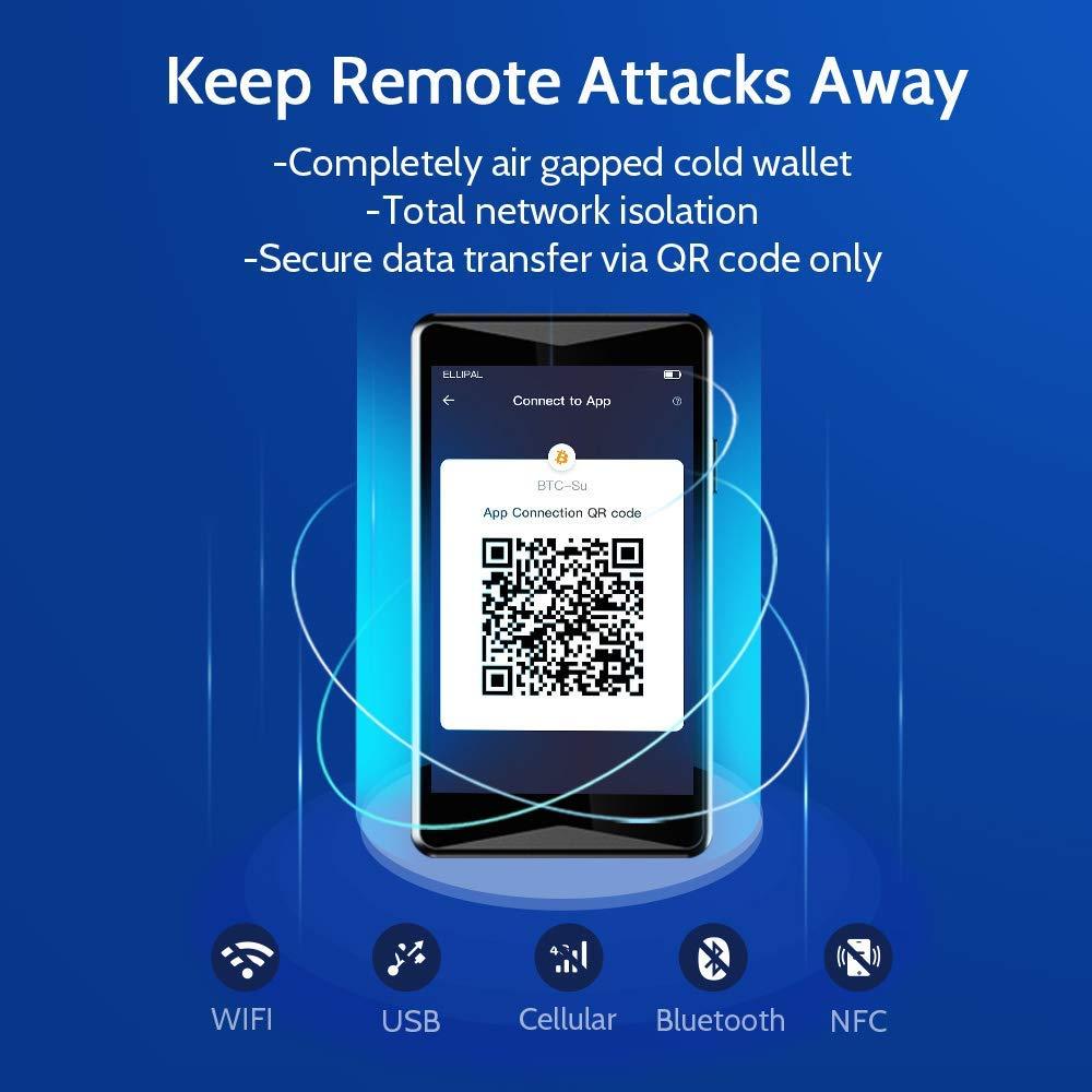 ELLIPAL ELLIPAL Titan Crypto Hardware Wallet - Cold Wallet, Multi-Currency&Token Support, Anti-Disassembly&Tampering, Internet Isolated, Easy Exchange& Trade, Support BTC XRP ETH USDT and More Tokens
