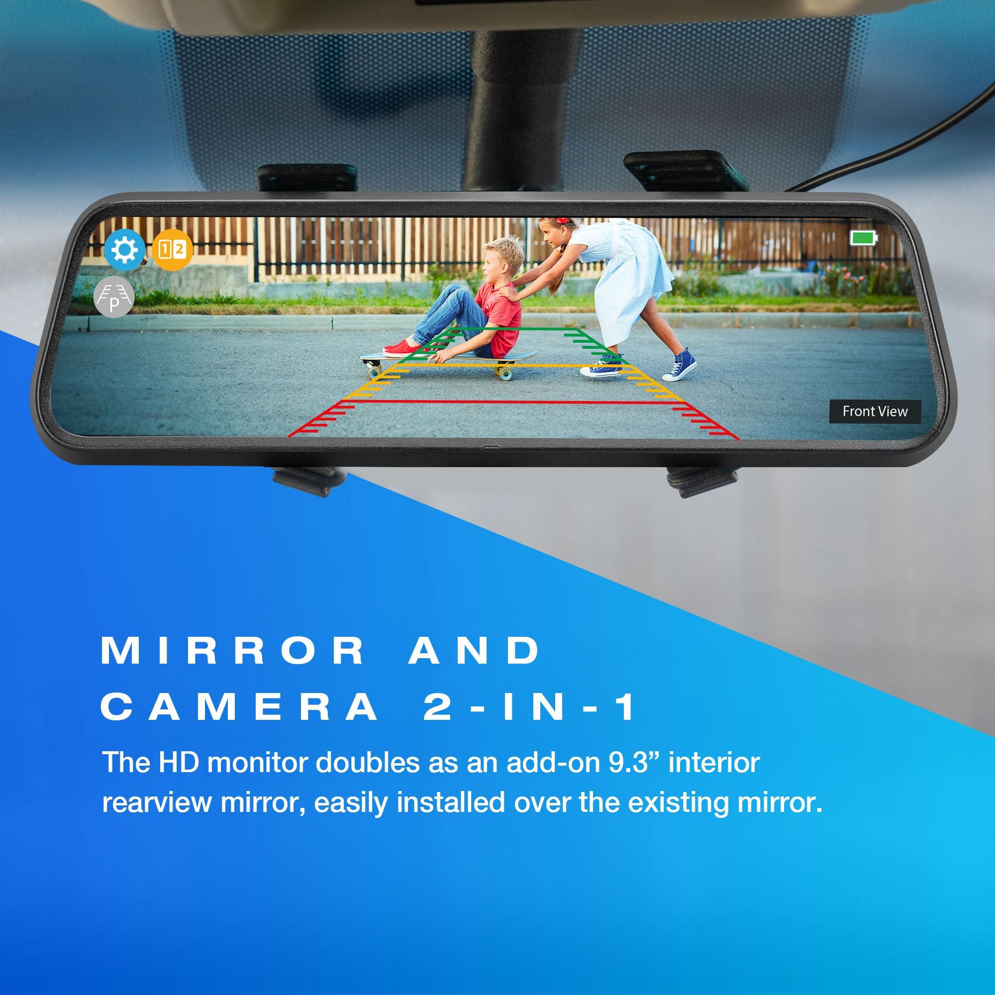 TYPE S TOURING ITEMS Type S True Wireless Solar Powered Smart HD Backup Camera | License Plate Frame Mount | Self-Charging | 3 Minute Installation | Universal Compatibility | 720p Night Vision