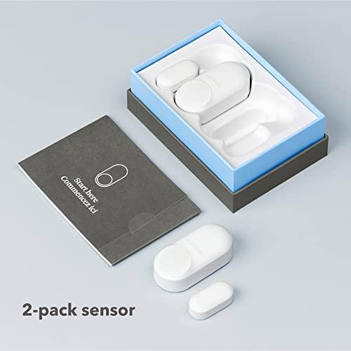 ecobee ecobee Smart Sensor for Doors & Windows 2 Pack - Wifi Contact Sensor for Home Security, Energy Savings - Compatible with Smart Thermostats - Temperature sensor