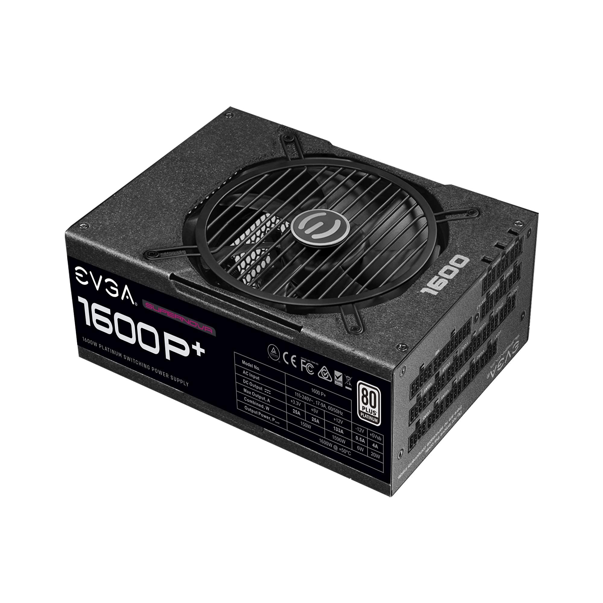EVGA EVGA Supernova 1600 P+, 80+ Platinum 1600W, Fully Modular, 10 Year Warranty, Includes Free Power On Self Tester, Power Supply 220-PP-1600-X1