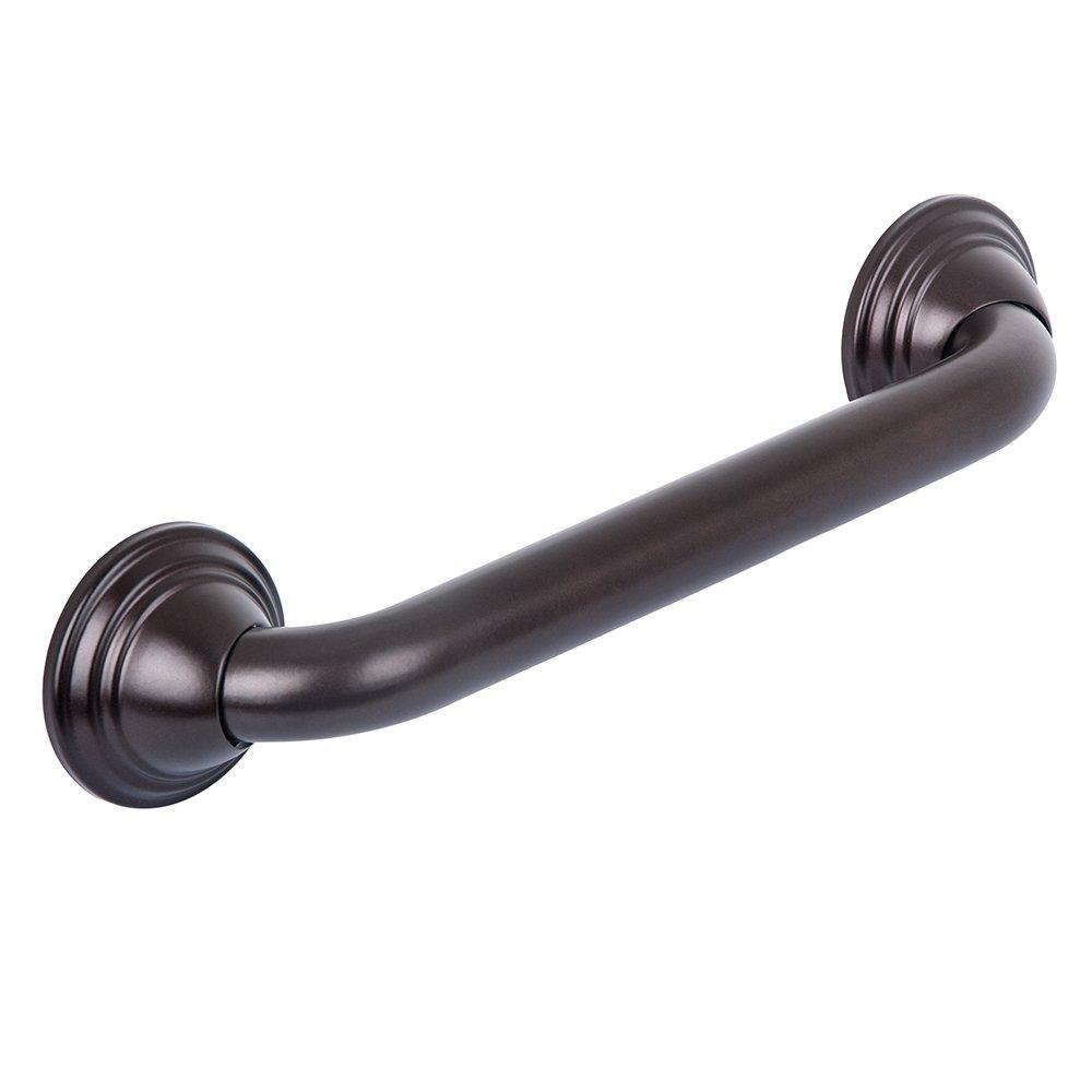 Utopia Alley Decorative Shower Grab Bar - 12\" Bathroom Grab Bars for Seniors - Non-Slip Bathroom and Household Handicap Safety Bar (Oil Rubbed Bronze)