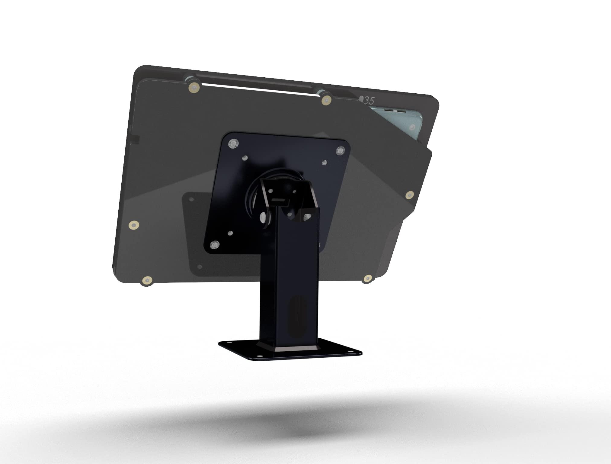 TABcare TABcare Anti-Theft Security Acrylic Case for Apple iPad 7/8/9 10.2" with 360 Swivel & 180 Tilting Stand (Black)