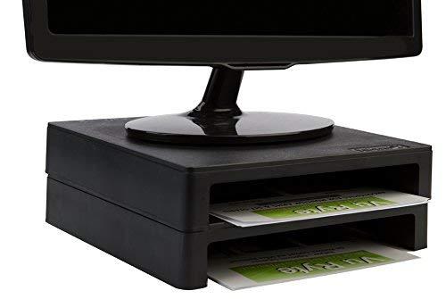 Vu Ryte Vu Ryte Stackable 2 Inch Computer Monitor Riser Stand, VuRyser 2, Black, VUR 4855 (Single)