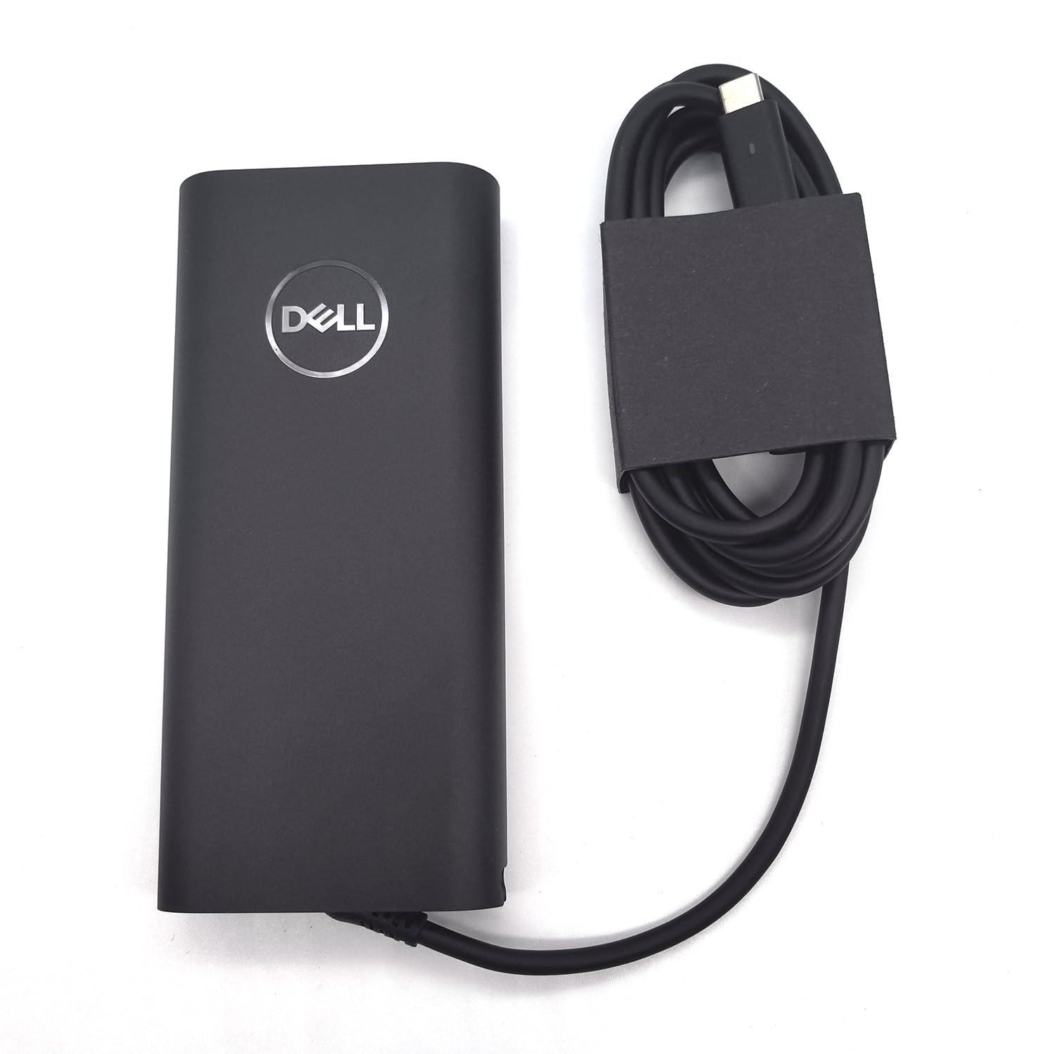 Dell Dell Laptop Charger GAN 130W USB C Type C AC Adapter,Alienware X14 X14 R2, Inspiron 16 Plus 7620 7630, Precision 3470 3480 3570 3571 3580 3581 5470 5480 5570 AC Charger, Balck, HA130PM170