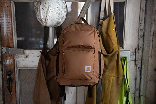 Carhartt Carhartt Force Advanced Backpack with 15-Inch Laptop Sleeve, Tablet Storage, and Portable Charger Compartment, Carhartt Brown