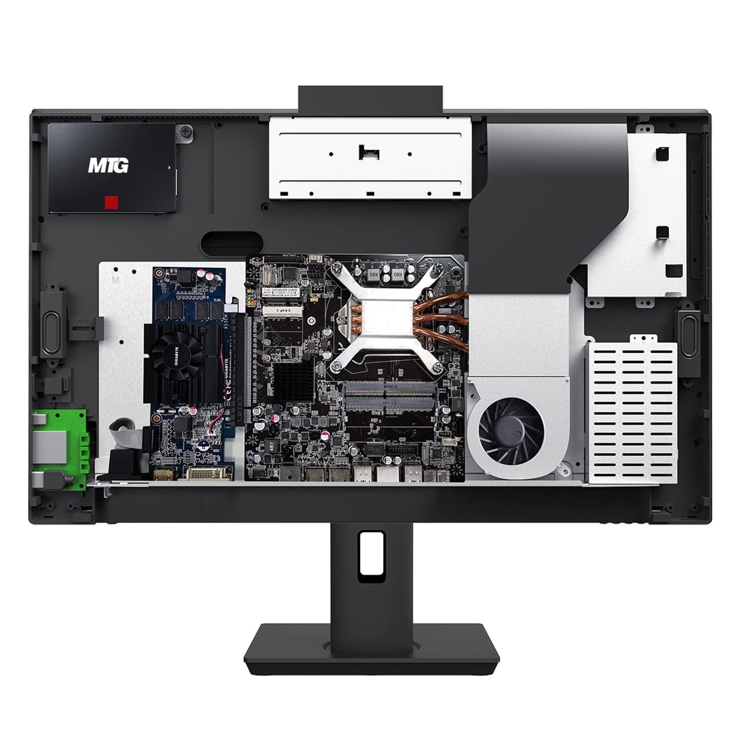 MTG MY TECHNOLOGY GEEKS TRUSTED TECHNOLOGY PAR Gaming All in one PC 24 Inch FHD Touchscreen, MTG Yama, Intel Core i5 10th Gen, 16GB RAM, 480GB NVME / 1TB SSD, AMD RX 550 4GB DDR5 Graphics, Webcam, RGB Combo, Windows 11 Home