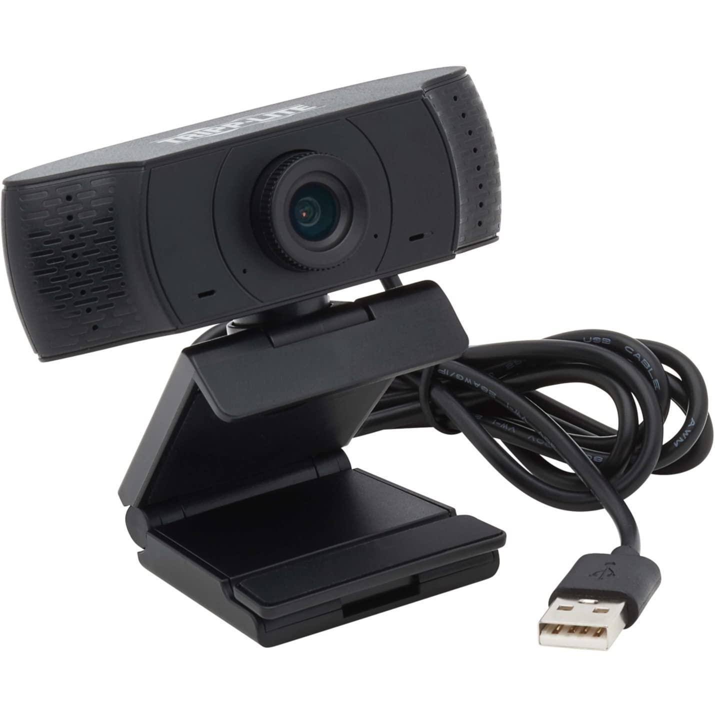 Tripp Lite Tripp Lite USB Webcam with Microphone Web Camera for Laptops and Desktop PCs USB Camera, Computer Camera 1080p (AWC-001)
