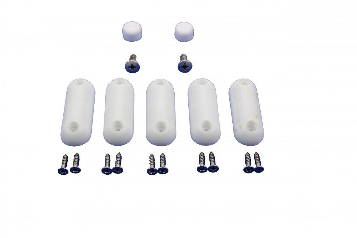 Renovators Supply Manufacturing Renovators Supply Manufacturing Toilet Seat Bumper, 7 White Silicone Toilet Seat Bumpers