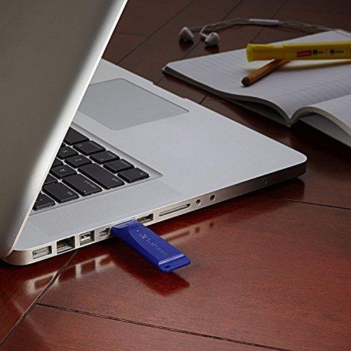 Verbatim Verbatim 8GB USB 2.0 Flash Drive - Cap-LESS & Universally Compatible - Blue - 97088