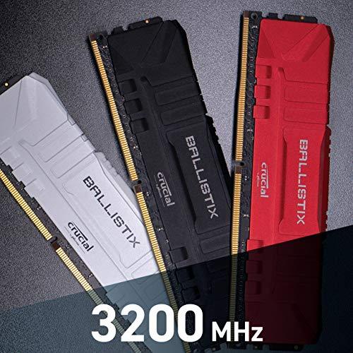 Crucial Crucial Ballistix 3200 MHz DDR4 DRAM Desktop Gaming Memory Kit 32GB (16GBx2) CL16 BL2K16G32C16U4W (WHITE)