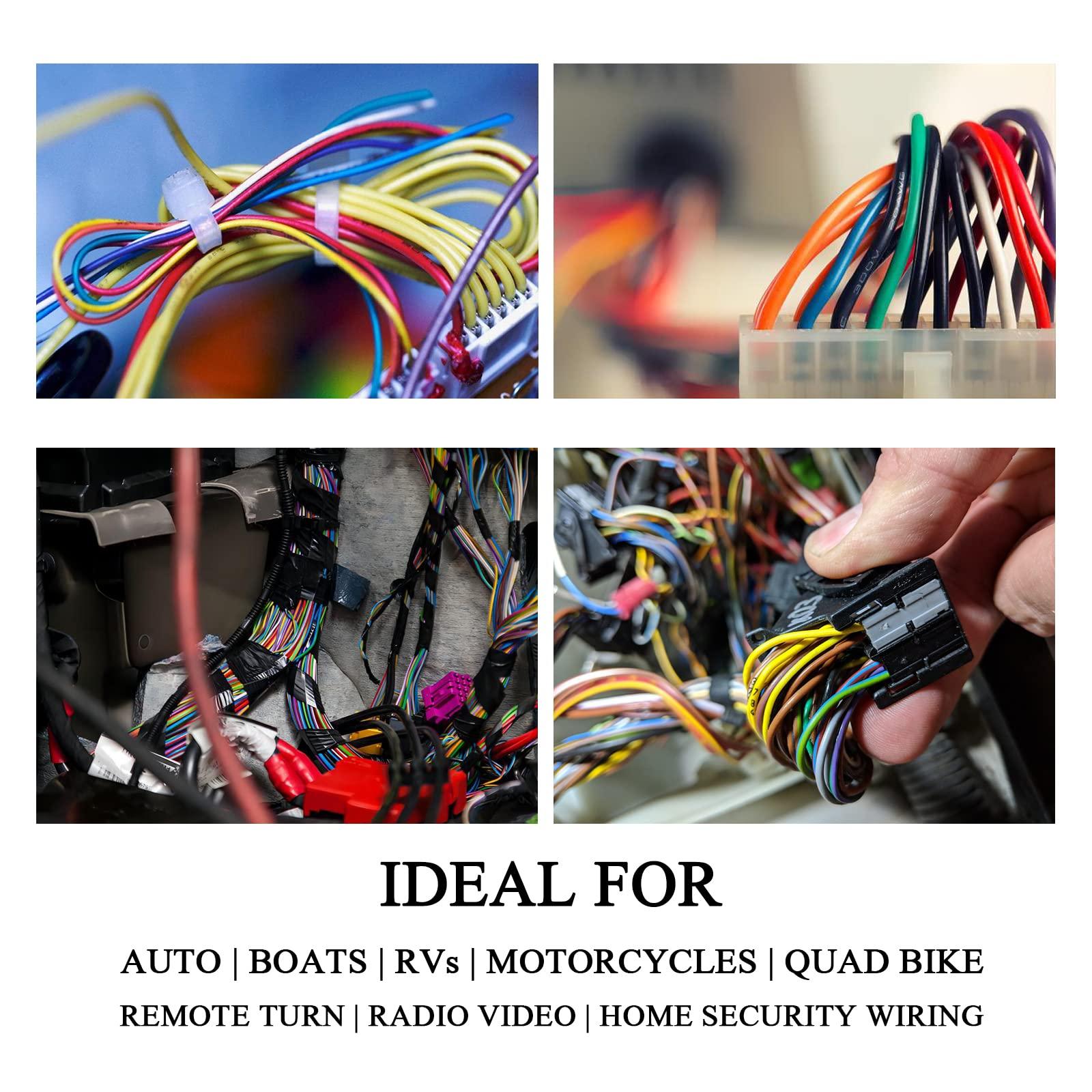 SUNNAREPOON 16 Gauge Primary Wire Kit (50 Feet Each, 6 Colors), 16 AWG Automotive Oxygen Free Copper Electrical Remote Cable Wiring for Car, Trailer Lighting Circuits Harness