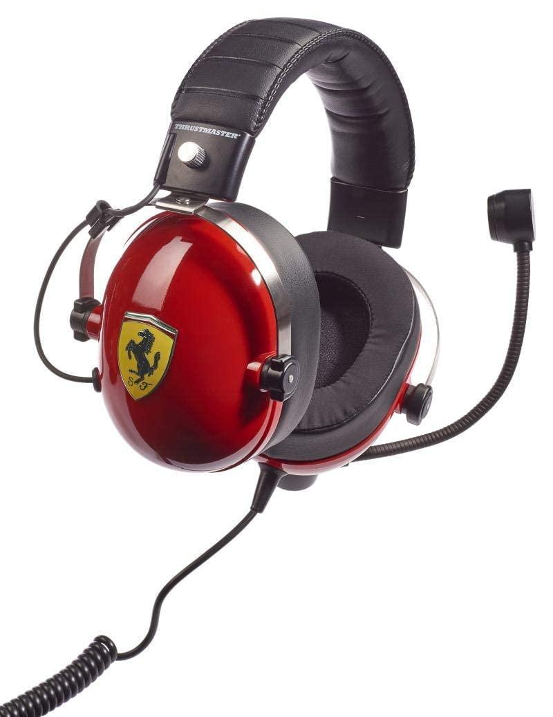 THRUSTMASTER T.Racing Scuderia Ferrari Edition  The multiplatform Gaming Headset Inspired by The Ferrari Scuderias Real paddocks,4060105