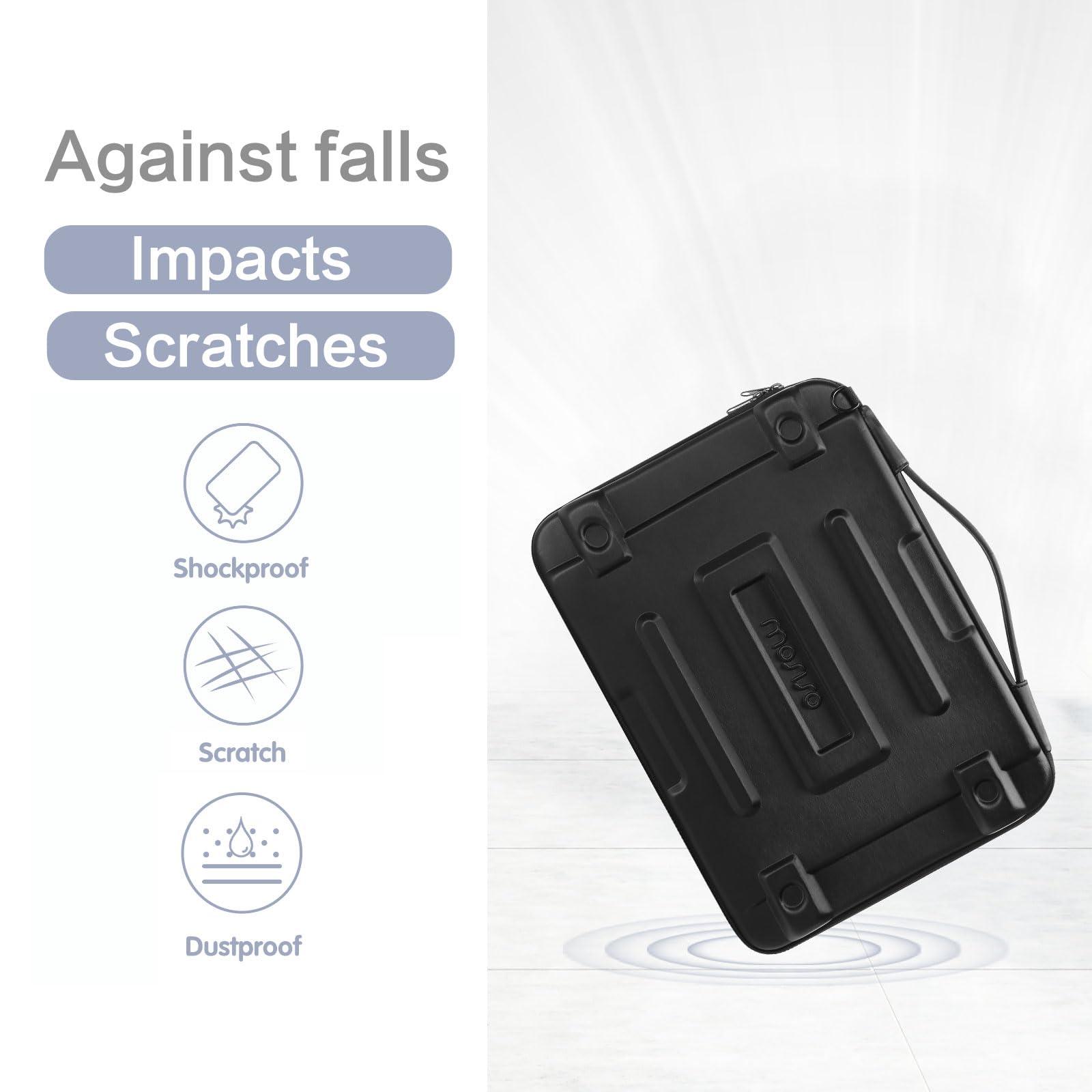 MOSISO MOSISO Hard Shell Laptop Case Sleeve, 15.6 inch Computer Bag Compatible with MacBook, HP, Dell, Lenovo, Asus, Notebook, 16 inch Abstract Geometric Waterproof Carrying Case Bag with Strap, Black