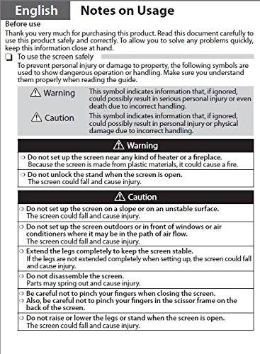 Epson Epson ES3000 Ultra Portable Projection Screen (V12H002S3Y),Black/White