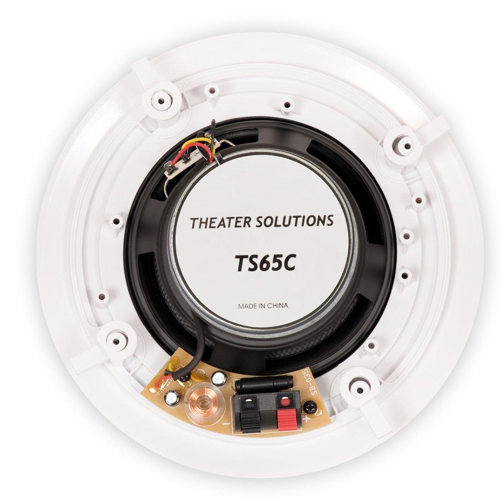 Theater Solutions TS65C Flush Mount In Ceiling Speakers with 6.5\" woofers Surround Sound Home Theater 10 Pair Pack