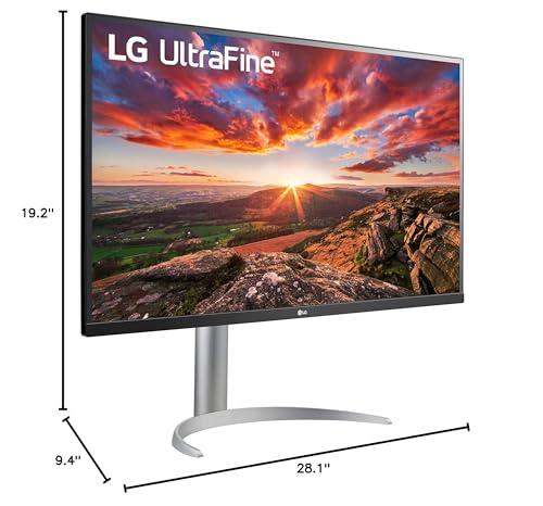 LG LG UltraFine 31.5-Inch Computer Monitor 32UP83A-W, IPS with HDR 10 Compatibility and AMD FreeSync, White
