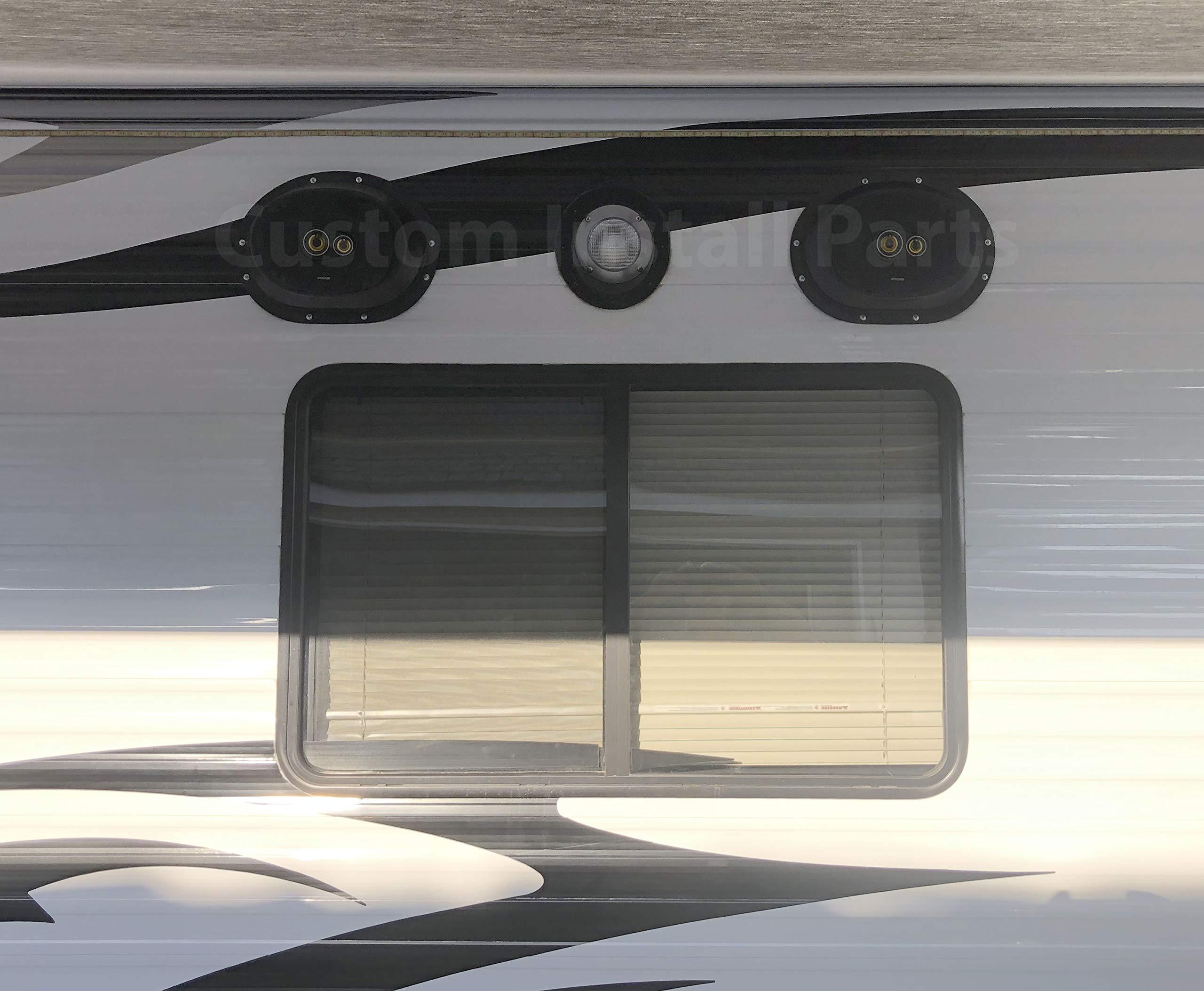 Custom Install Parts Custom Install Parts W69 Universal Angled Speaker Enclosures Boxes Pods Surface Mount for Install of 6 x 9 Speakers