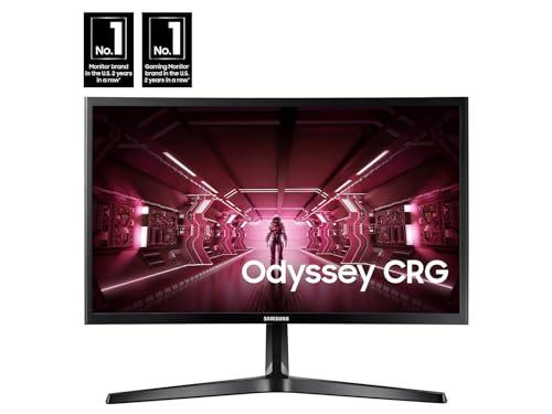 SAMSUNG SAMSUNG 24-Inch CRG5 144Hz Curved Gaming Monitor (LC24RG50FQNXZA) Computer Monitor, 1920 x 1080p Resolution, 4ms Response, FreeSync, Game Mode, HDMI